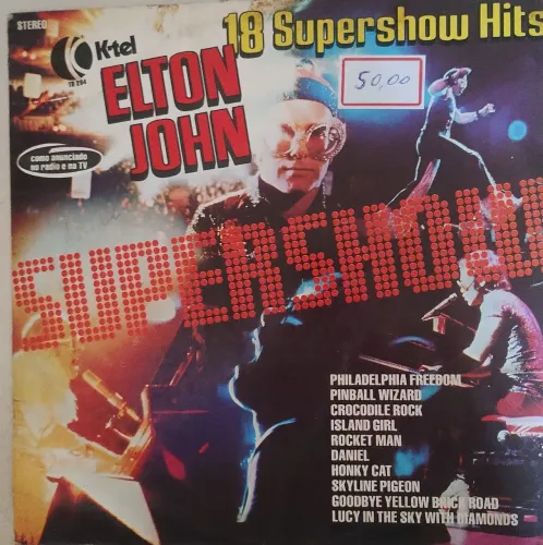 Disco vinil Elton John 18 super show hits