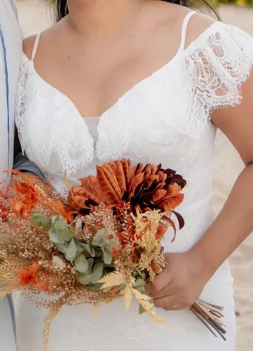 Vestido de Noiva Rendado 