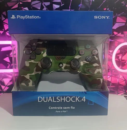 Controle PS4 Sem Fio - Dualshock 4 Camuflado - Novo