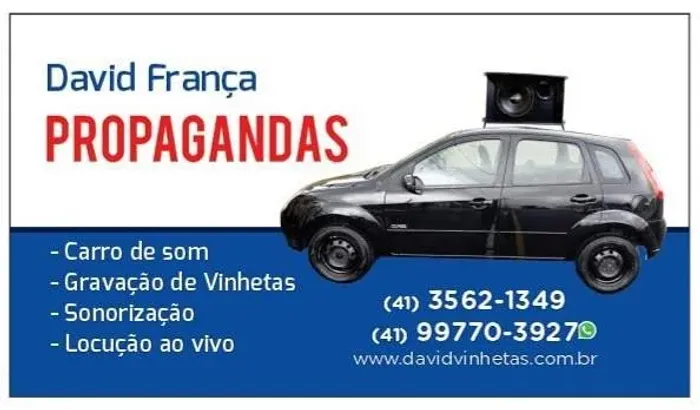 Gravação de vinhetas e spot para carro de som