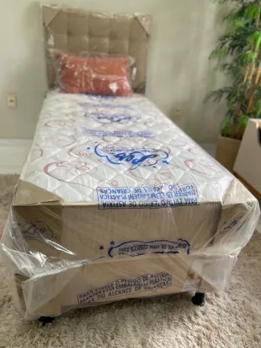Cama Solteiro Unibox Star Nigth Ley Colchões - NOVA