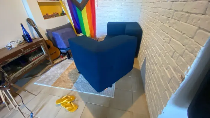 Sofá Modular Moderno Azul