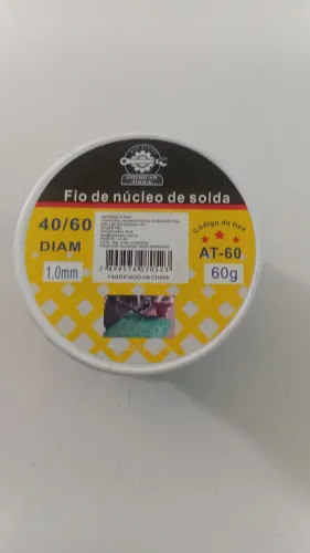 Fio de Solda 40/60 com Fluxo AT-60 - 60g