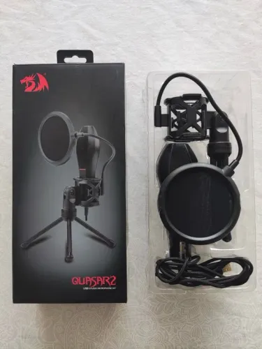 Microfone Gamer Quasar 2 Redragon modelo GM200-1