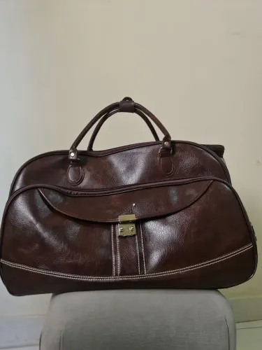 Mala Montblanc de Viagem Marrom em Couro.
