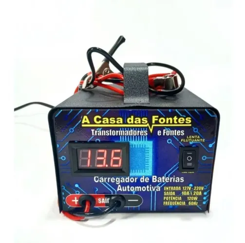 Carregador de Baterias Automativa 12V
