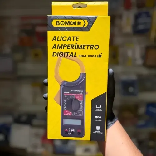 Alicate Amperímetro Digital LWJ-302 ferramenta Portátil C/ Estojo C/ Bateria Voltimetro Mu