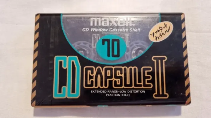 Fita Cassete MAxell CD Capsule II 70 - Lacrada - Made in Japan