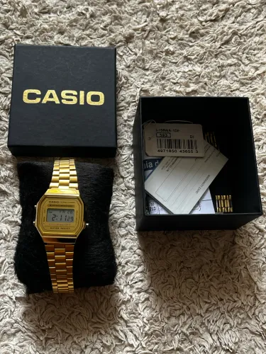 Relógio Unissex Casio Vintage A168wg-9wdf Dourado