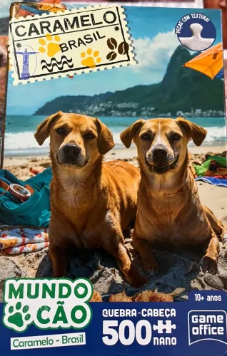 Quebra Cabeça Mundo Cão Caramelo Brasil 500 peças