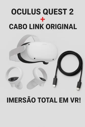Oculus realidade virtual Quest 2 256GB +Cabo Link Original