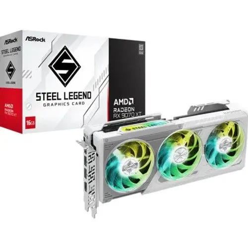 ASRock AMD Radeon RX 9070 XT Steel Legend