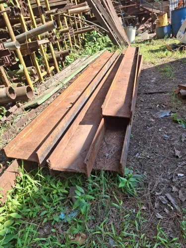 Viga de ferro 10"x4mts