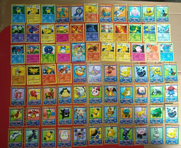 Mini cards pokémon lote 170 cards