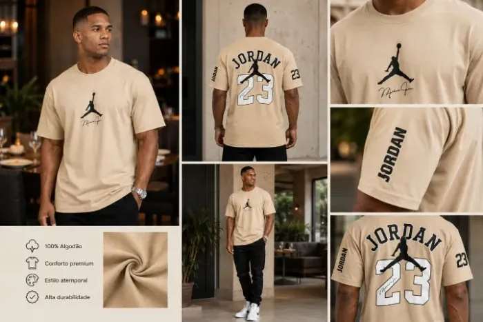 CAMISETA OVERSIZED 100% ALGODÃO MALHA SUEDINE