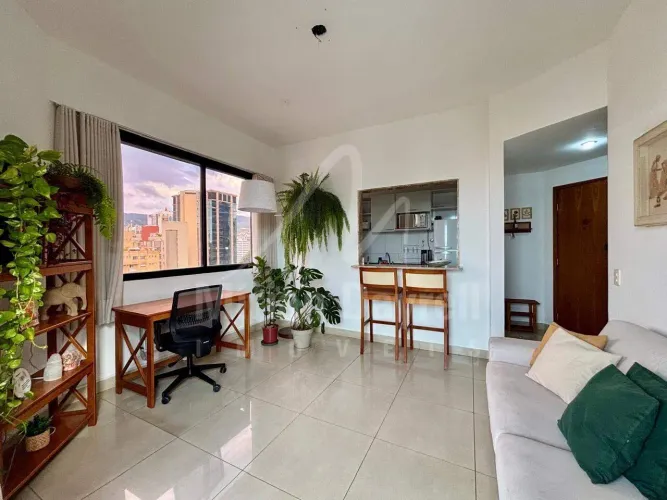 Aluguel apartamento um quarto mobiliado Funcionários Belo Horizonte