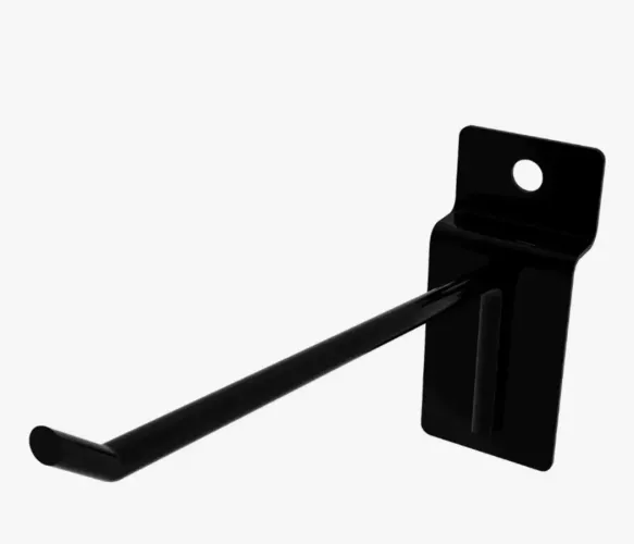 Lote com 115 ganchos metal preto 10cm