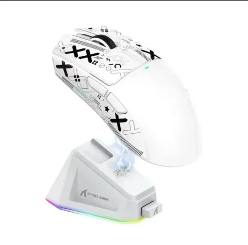 Mouse Gamer Attack Shark X11 Com Base De Carregamento 