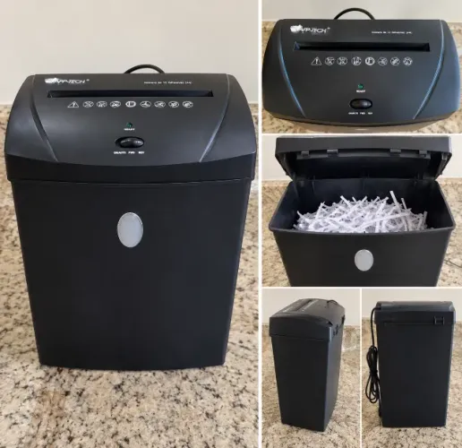 Fragmentadora de Papel App-Tech - Até 12 Folhas - Ótimo Estado