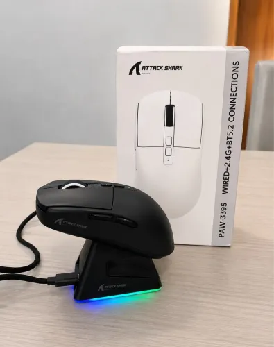 Mouse Gamer Attack shark X6 Tri-Mode Sensor PAW3395 Lacrado