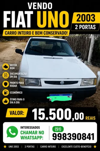 Fiat Uno Mille 1.0 Fire/ F.flex/ Economy 2P 2004