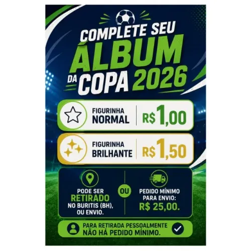 Venda figurinhas avulsas Copa 2026 - Retirada Buritis BH