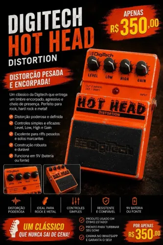 Pedal DIGTECH HOT HEAD DISTORTION