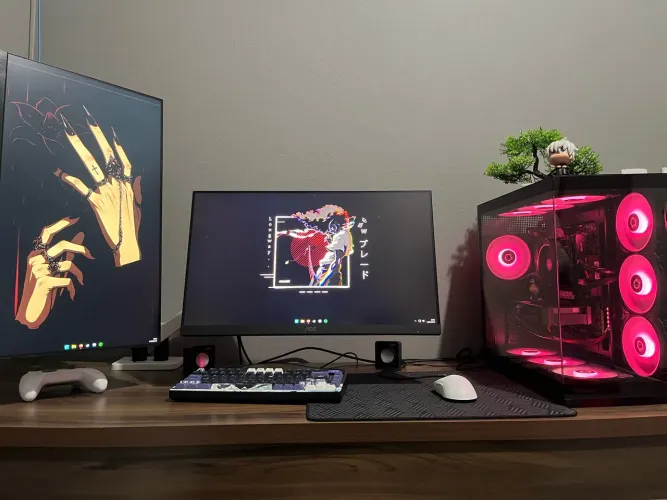 Pc gamer completo 2 monitores e periféricos