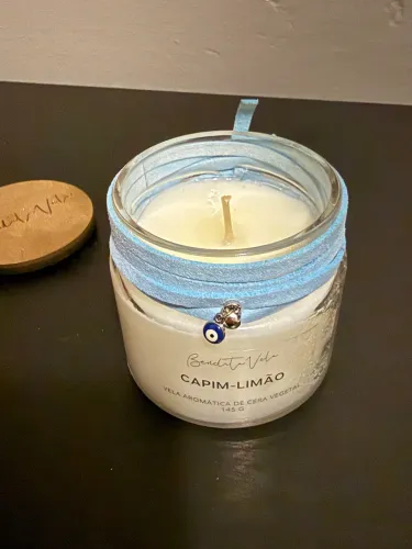 Vela aromática Capim-limão- Bendita Vela
