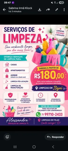 Faço faxinas