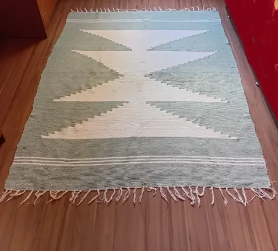 Tapete estilo Kilim - Em Algodão - 1,70 m X 1,30