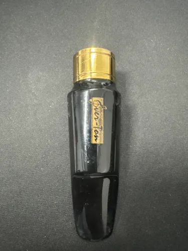 Boquilha Sax Tenor Ever-Ton anel Metal 7 com Braçadeira e cobre boquilha
