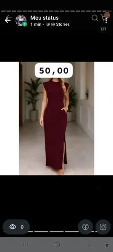 Vestido lindo com bolsis laterais malha