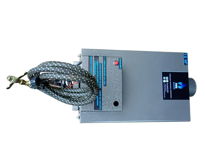 Sauna vapor a gás 12 M³ com acendimento automático.