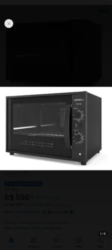 Vendo forno elétrico Nardelli 60 litros entrego com taxa passo cartão e parcelo