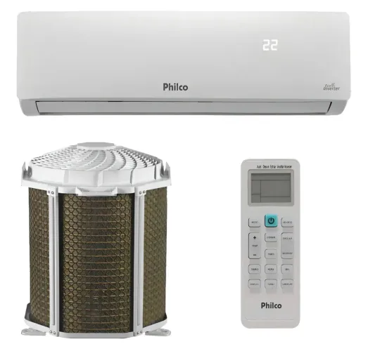 Ar-condicionado split Philco 9000 btus usado sem capacitor