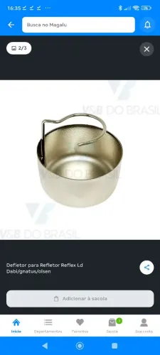 Defletor para refletor odontológico