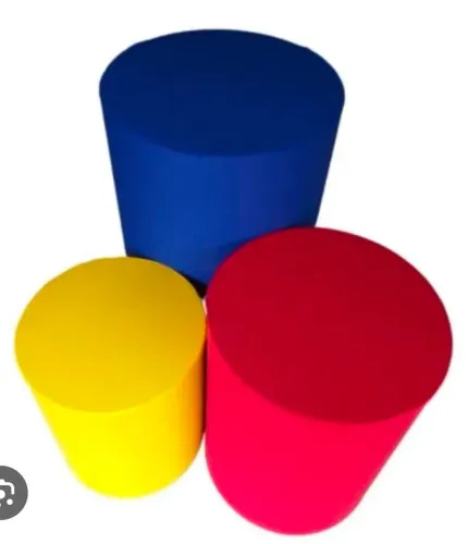 Capa trio cilindro amarelo, azul e vermelho 