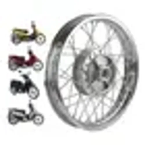 Roda Traseira Completa Raiada Cromada Honda Biz 100 / 110i / 125