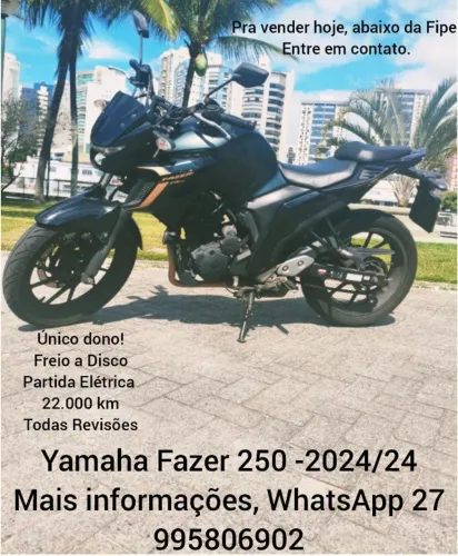 YAMAHA FAZER 250 FLEX ÚNICO DONO! ABAIXO DA FIPE, ZERADA