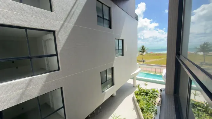 Flat Pé na Areia no Azimut - Porteira Fechada