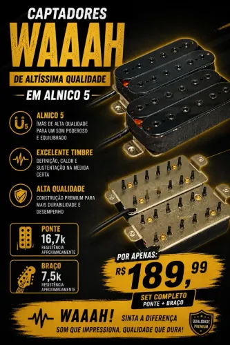 Set de captadores waaah Alnico 5