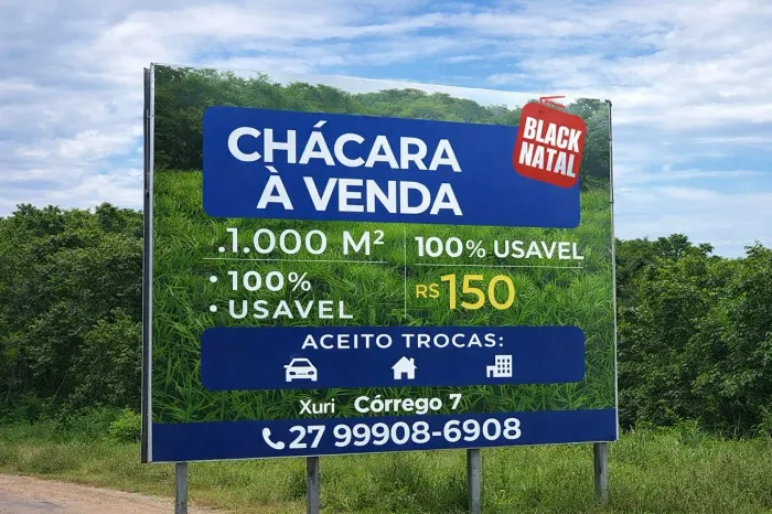 Chácara Vila Velha, 1.000m² em Sete Xuri com Energia - Aceita Troca | Oferta R$ 150 mil,