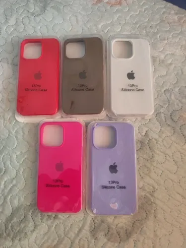 Kit 5 capinha de silicone,do iPhone 13 pro