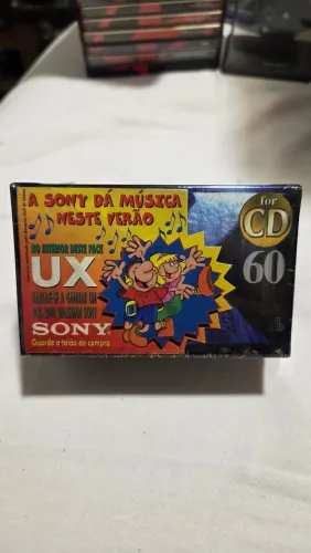 Fita Cassete Virgem Sony UX 60 Chrome Position (Tipo II).