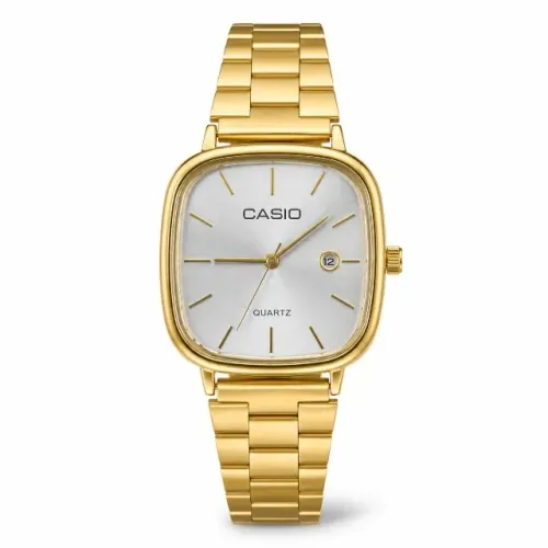 Relógio Casio de Alto Padrão Dourado Vintage + Caixa Casio com Velcro