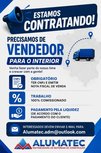 Vendedor Comissionado - Interior