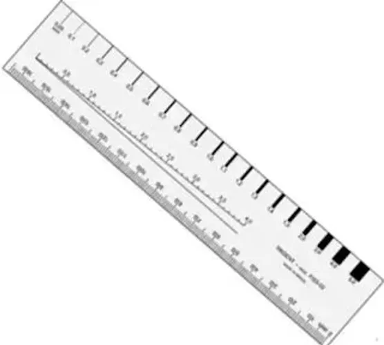 Fissurômetro Acrílico Cristal 34 X 170 Mm Fiss-02 - Trident