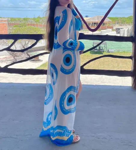 Saída de praia olho grego NOVO