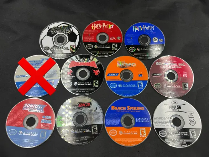 Lote 10 Jogos Originais Game Cube
